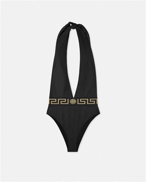 versace greca border one-piece swimsuit